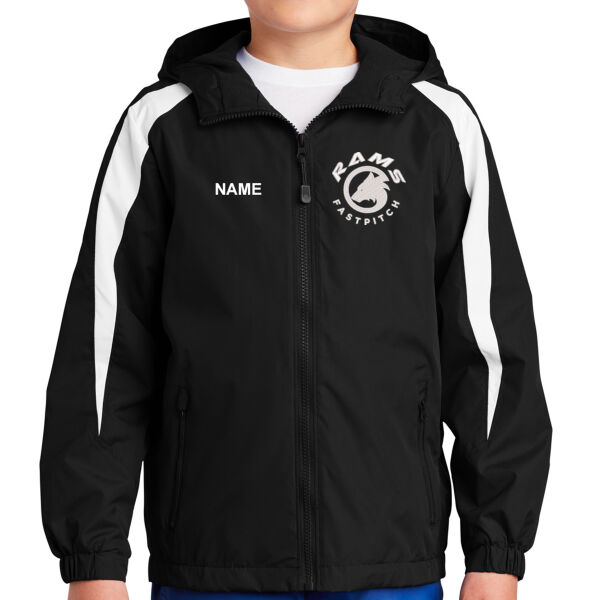 Sport-Tek® Youth Fleece-Lined Colorblock Jacket - Embroidered Logo **Add Name for $5! ** Thumbnail