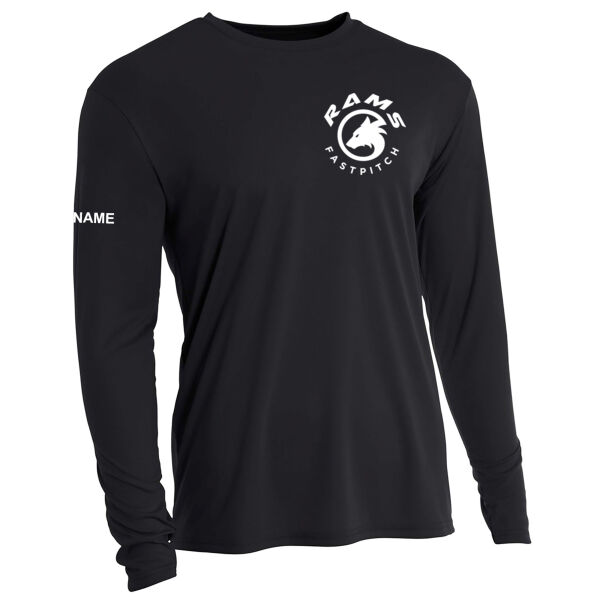 A4 Cooling Performance Long Sleeve Tee - Printed Logo **Add Name for $5! ** Thumbnail