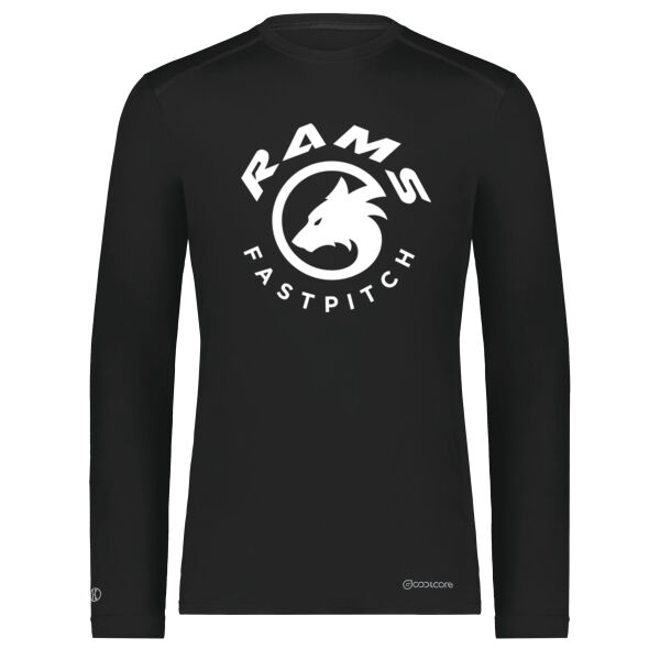 Holloway - Essential Coolcore Long Sleeve Tee - Printed Logo **Add Name for $5! ** Thumbnail