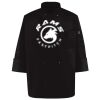 Ten Pearl Button Black Chef Coat Thumbnail